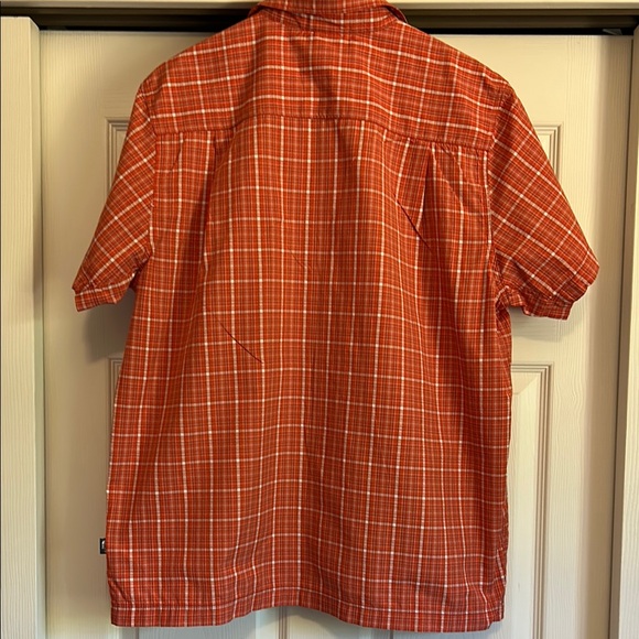 The North Face Orange and White Casual Button Down Shirt - Picture 3 of 8